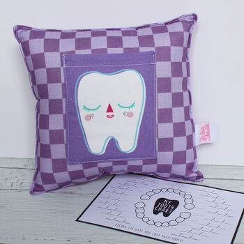 Checkerboard Tooth Fairy Cushion, 8 of 12