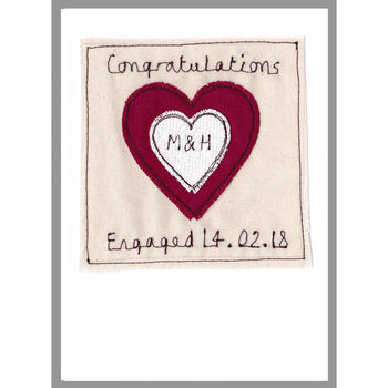 Personalised Heart Engagement Card, 3 of 12