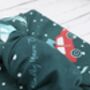 Set Of Three Christmas Furoshiki Fabric Gift Wraps, thumbnail 6 of 7