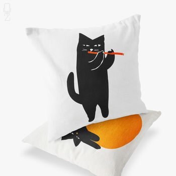 Black Cat Cushion Cover Set Of Two, 7 of 12