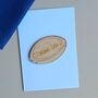 'Team Dad' Wooden Rugby Ball Token And Card, thumbnail 1 of 2