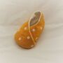 Yellow Spot Fabric Unisex Baby Shoes, thumbnail 7 of 10