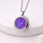Stainless Steel Crushed Opal Living Locket, thumbnail 5 of 10