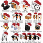 Personalised Dog Christmas Decoration Santa Hat, thumbnail 3 of 12