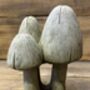Stone Mushrooms Set Of Three On A Base, thumbnail 5 of 6