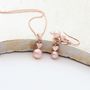 Pink Pearl Pendant And Earrings Set, thumbnail 2 of 12