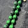 Hand Knotted Silk Bead Necklace Emerald Green, thumbnail 5 of 5