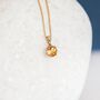 9ct Gold November Birthstone Necklace, thumbnail 2 of 12