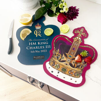 King Charles Coronation Crown Large Serving Platter, 11 of 12