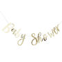 Gold Foiled Baby Shower Backdrop Bunting, thumbnail 2 of 3