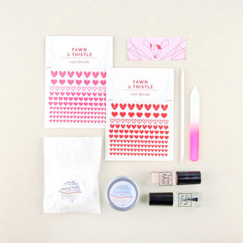 Love Hearts Nail Art Letterbox Gift Kit, 4 of 6