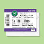 Personalised Tennis Ticket Card For Dad, thumbnail 3 of 3
