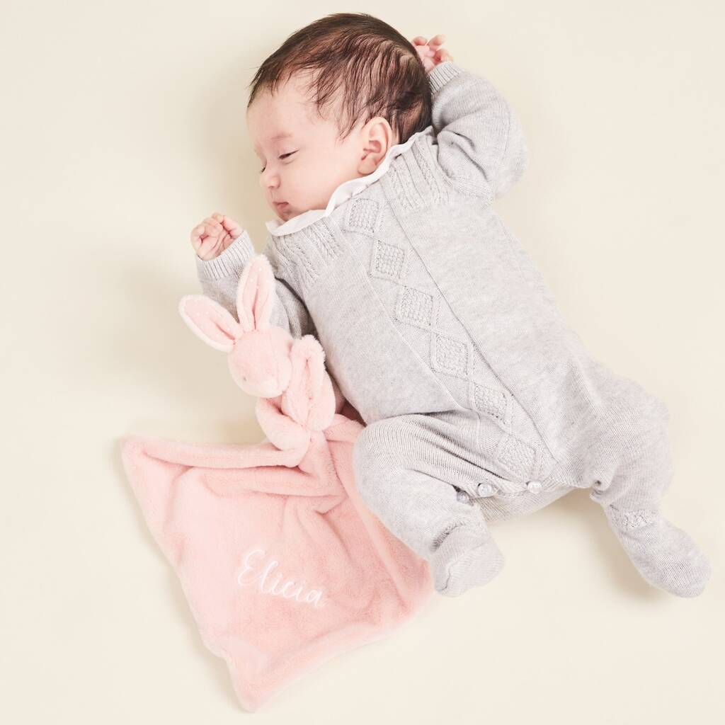 Personalised Pink Super Soft Bunny Comforter By My 1st Years