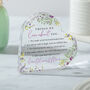 Personalised Floral Heart Acrylic Plaque, thumbnail 4 of 4