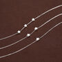 Extra Tiny Star Necklace In Sterling Silver, thumbnail 3 of 11