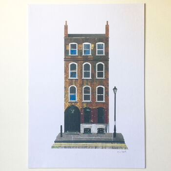 'Spitalfields, London' Recycled Paper Collage Print, 3 of 5