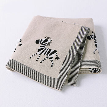 Personalised Zebra Baby Blanket Neural, 6 of 11