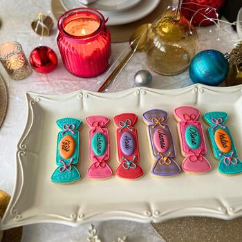 Personalised Christmas Cracker Biscuits, 4 of 8