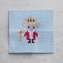 Kawaii Mouse King Mini Cross Stitch Kit, thumbnail 8 of 8