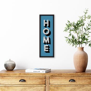 Framed Vertical Typography Home Print, 8 of 9