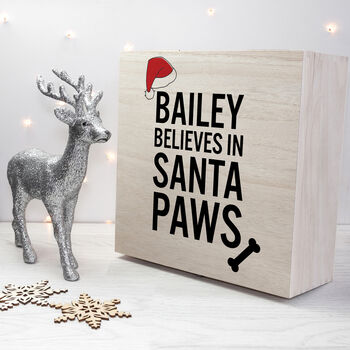 Personalised Pets Santa Paws Christmas Eve Box, 3 of 6