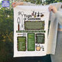 90 Years Of Gardening 90th Birthday Gift Tea Towel, thumbnail 5 of 7