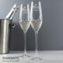 Personalised Mr And Mrs Pair Of Champagne Flutes In Silk Lined Gift Box – Perfect Wedding Gift For Newlyweds, thumbnail 1 of 5