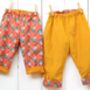 Reversible Baby Kids Cotton Parrot Trousers, thumbnail 1 of 9