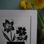 Personalised Family Birth Flowers Linocut Print, thumbnail 12 of 12