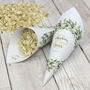 Woodland Personalised Wedding Cones With Confetti, thumbnail 1 of 8
