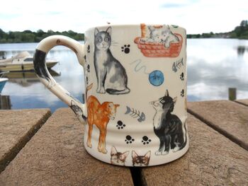Tankard Mug In Cats And Kittens Design, 6 of 8