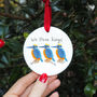 We Three Kingfishers Christmas Tree Ornament, thumbnail 1 of 2