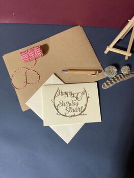 Personalised 50th Silver Papercut Birthday Card, 2 of 11