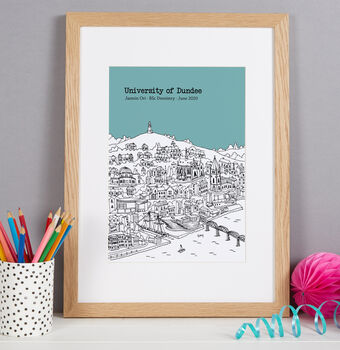 Personalised Dundee Graduation Gift Print, 2 of 9