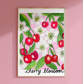 Cherry Blossom Kitchen Print, 5 of 11