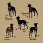 Personalised Whippet Print For One Or Two Dogs, thumbnail 2 of 12