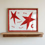 To The Stars And Back Nursery Hand Painted Print, thumbnail 1 of 9