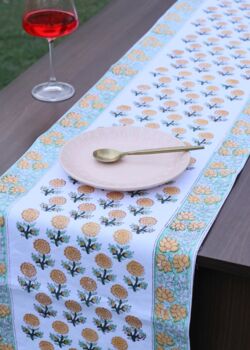 Genda Phool Motif Table Runner, 2 of 4