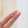 Cute Tiny Ice Cream Cz Stud Earrings In Sterling Silver, thumbnail 2 of 10