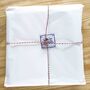 Personalised Afternoon Tea Cotton Linen Napkin Gift Set, thumbnail 8 of 8