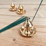 Traditional Brass Incense Burner Ash Catcher, thumbnail 5 of 5