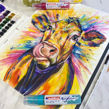 'Limousin Cow' Fine Art Print, 3 of 4