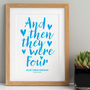 New Baby Gift Print Personalised, thumbnail 2 of 6