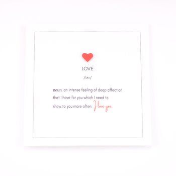 Definition Of Love Card, 3 of 3