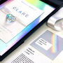 Charged Rainbow Swarovski Crystal Birthday Card, thumbnail 1 of 7