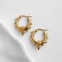 Waterproof Tribal Statement Hoop Earrings, thumbnail 1 of 4