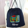 Personalised Sardines Drawstring Pe Kit Bag, thumbnail 2 of 5