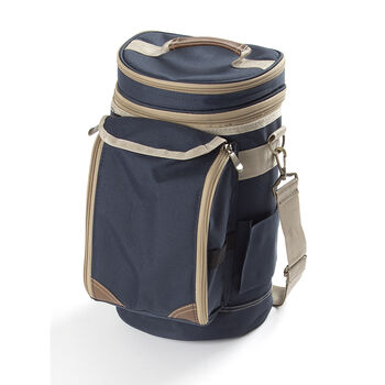 Admiral Blue Wine Cooler Bag, 7 of 8