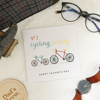 No. One Cycling Buddy Father's Day Card, 2 of 2