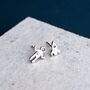 Sterling Silver Rocket And Astronaut Stud Earrings, thumbnail 1 of 7